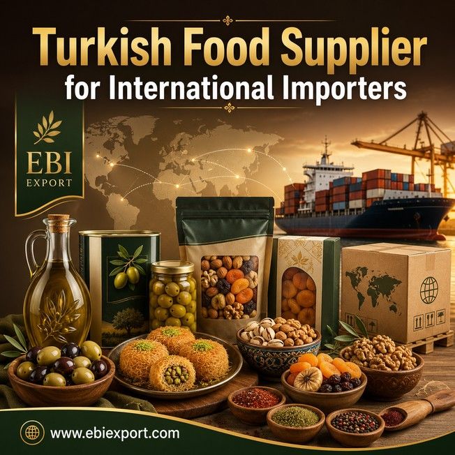 Turkish Food Supplier for International Importers